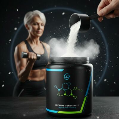 Imagem principal da notícia Creatina: Como Usar Para Fortalecer Músculos à Medida que Envelhecemos